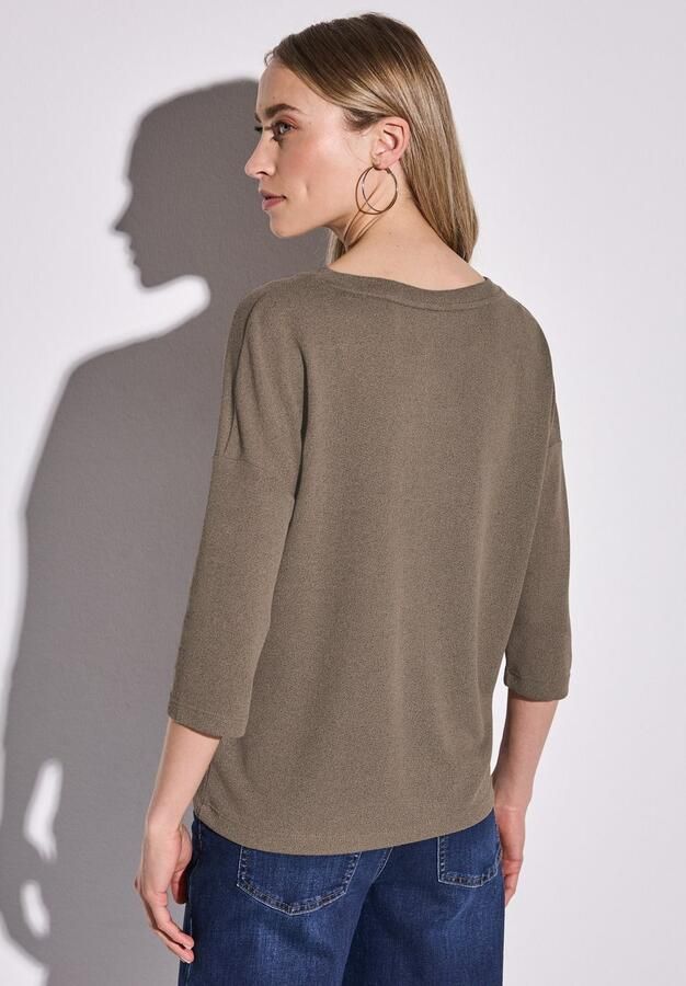 STREET ONE T-shirt 3 4-mouw en in brei-look - Foto 4