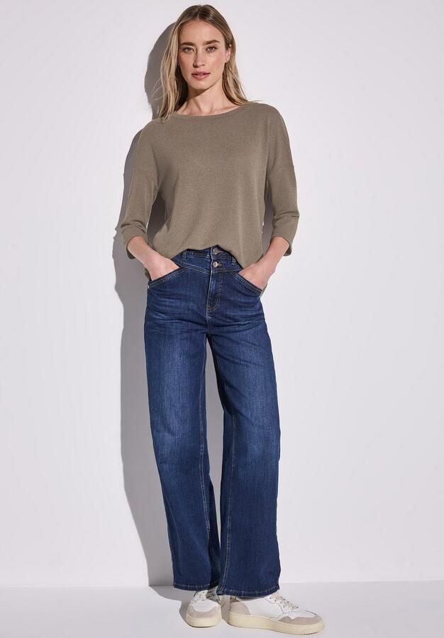 STREET ONE T-shirt 3 4-mouw en in brei-look - Foto 5