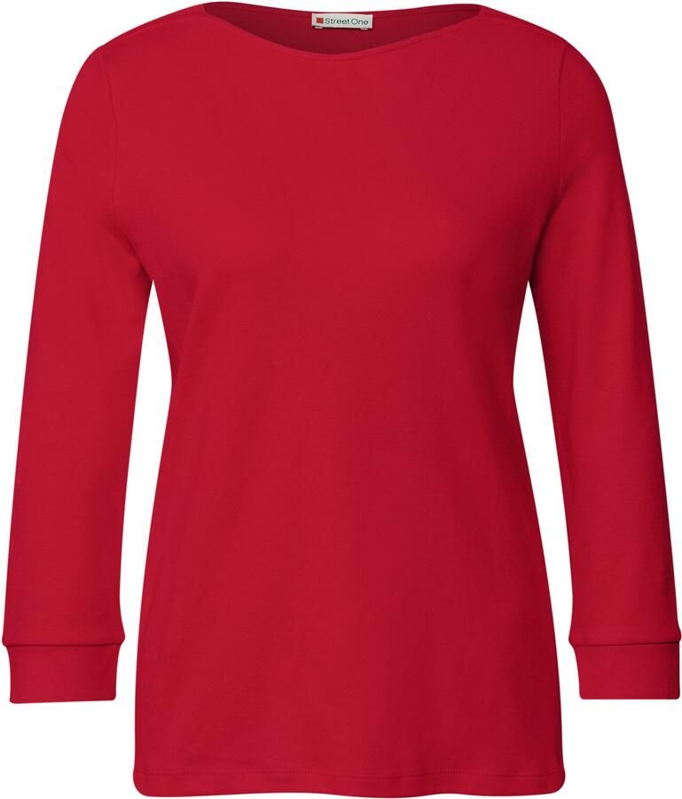 STREET ONE T-shirt 3 4-mouw shirt met boothals - Foto 2