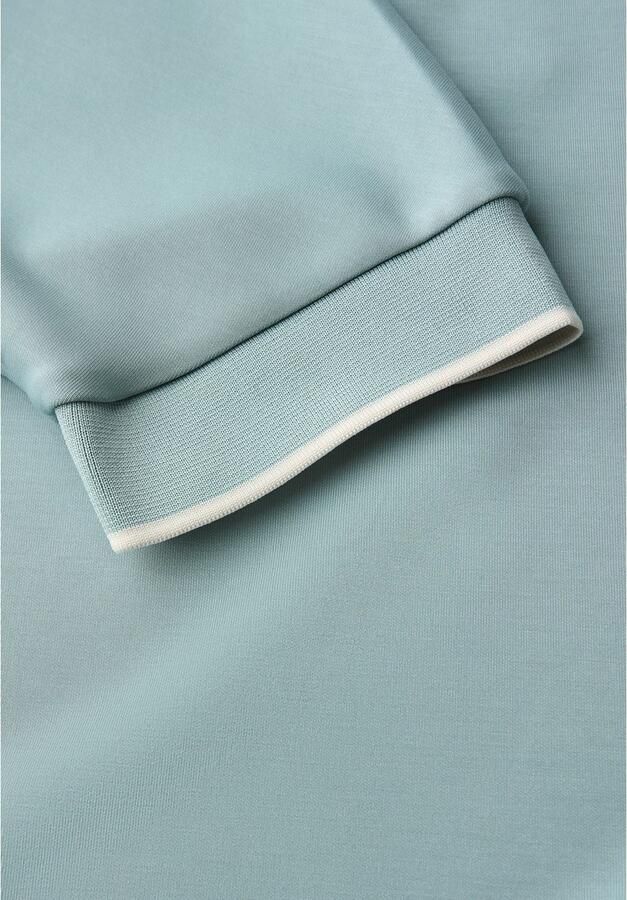 STREET ONE T-shirt in silk-look met ronde hals halve mouw - Foto 3