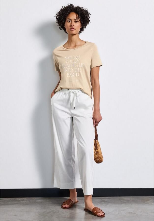 STREET ONE T-shirt met belettering artwork - Foto 3