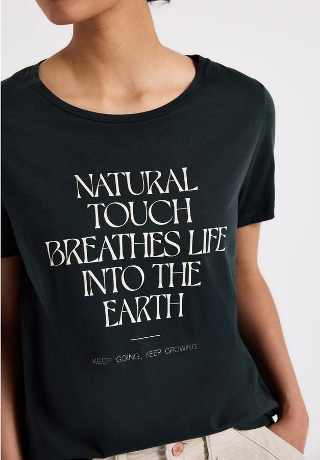 STREET ONE T-shirt met belettering artwork - Foto 2