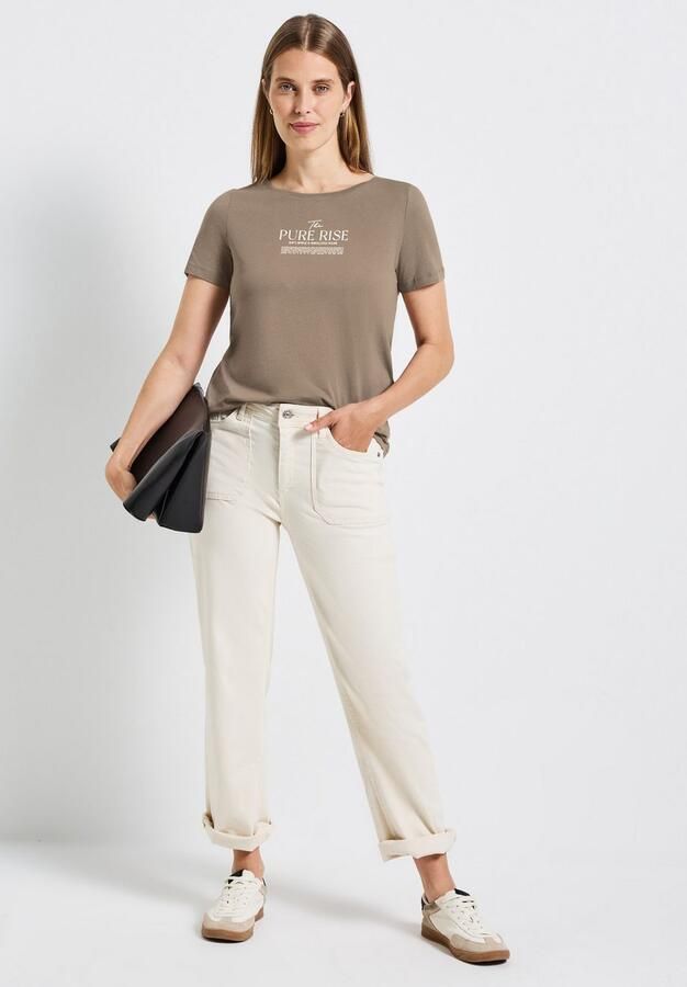 STREET ONE T-shirt met belettering artwork - Foto 4