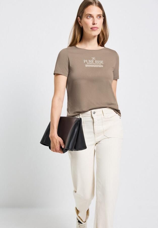 STREET ONE T-shirt met belettering artwork - Foto 5