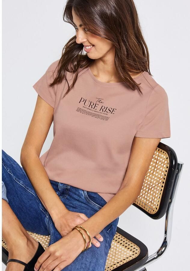 STREET ONE T-shirt met belettering artwork - Foto 2