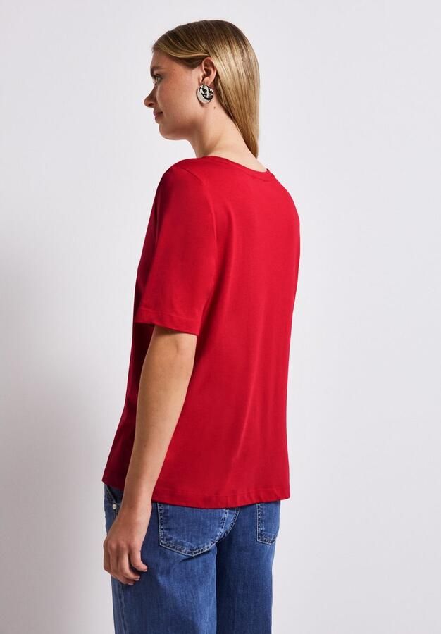 STREET ONE T-shirt met belettering - Foto 5