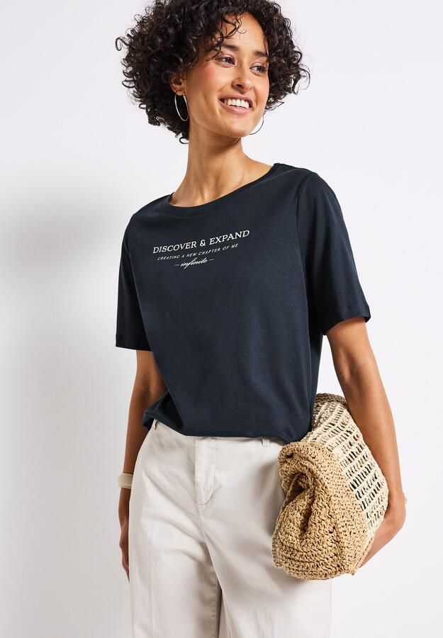 STREET ONE T-shirt met belettering - Foto 7