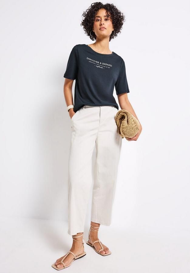 STREET ONE T-shirt met belettering - Foto 6