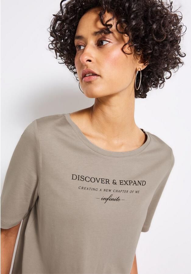 STREET ONE T-shirt met belettering - Foto 2