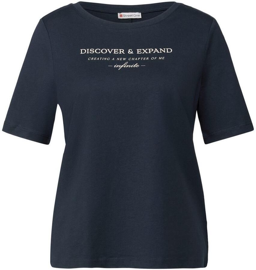 STREET ONE T-shirt met belettering