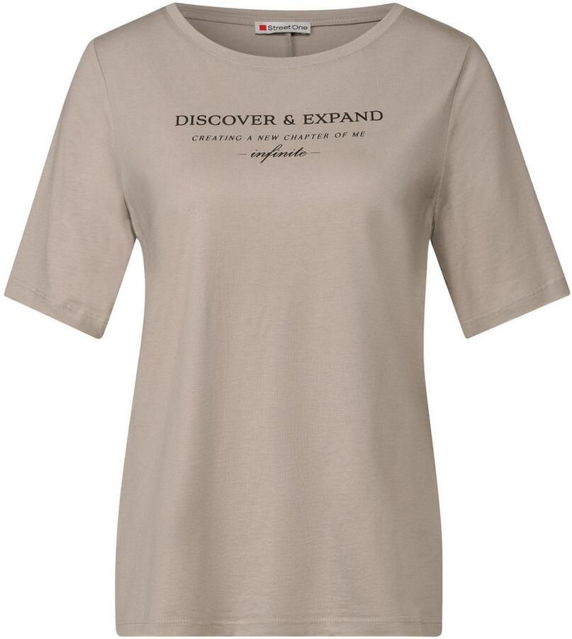 STREET ONE T-shirt met belettering