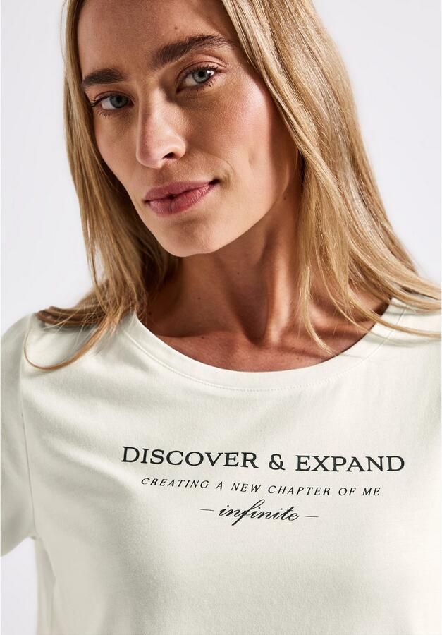 STREET ONE T-shirt met belettering