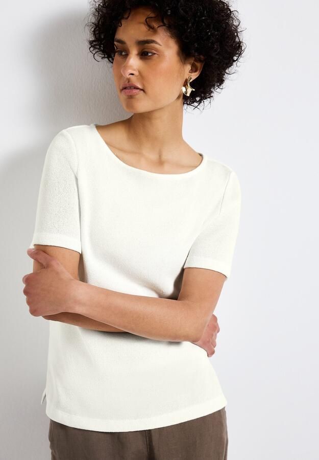 STREET ONE T-shirt met boothals - Foto 7