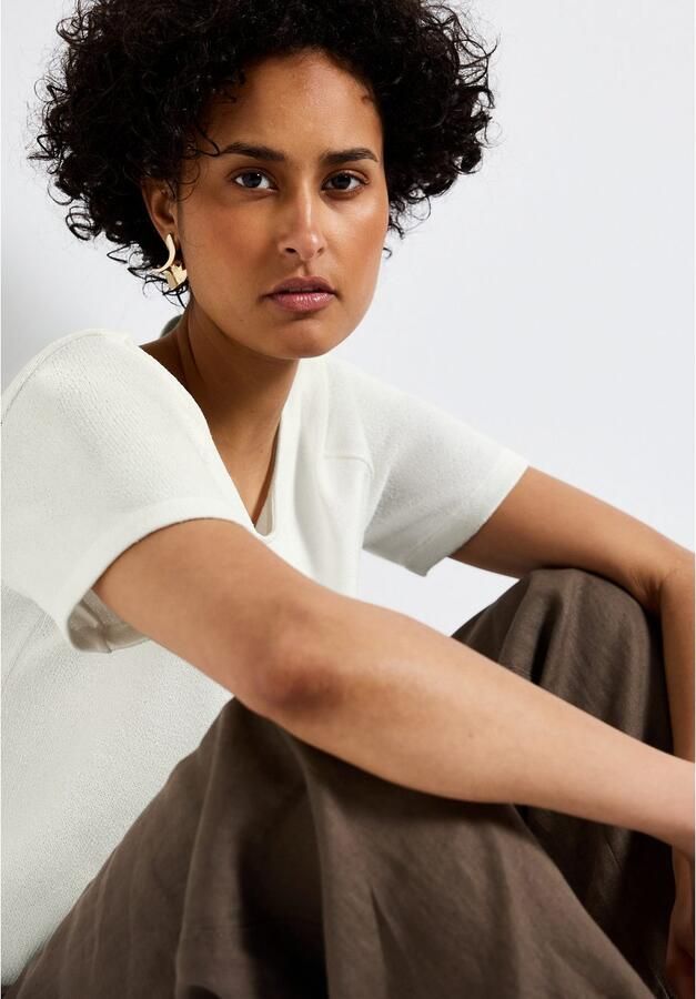 STREET ONE T-shirt met boothals - Foto 3