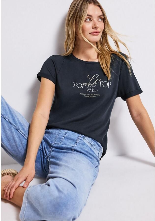 STREET ONE T-shirt met frontprint - Foto 2