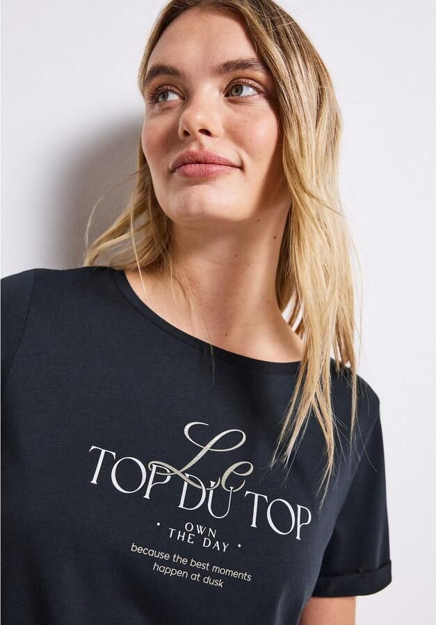 STREET ONE T-shirt met frontprint - Foto 3