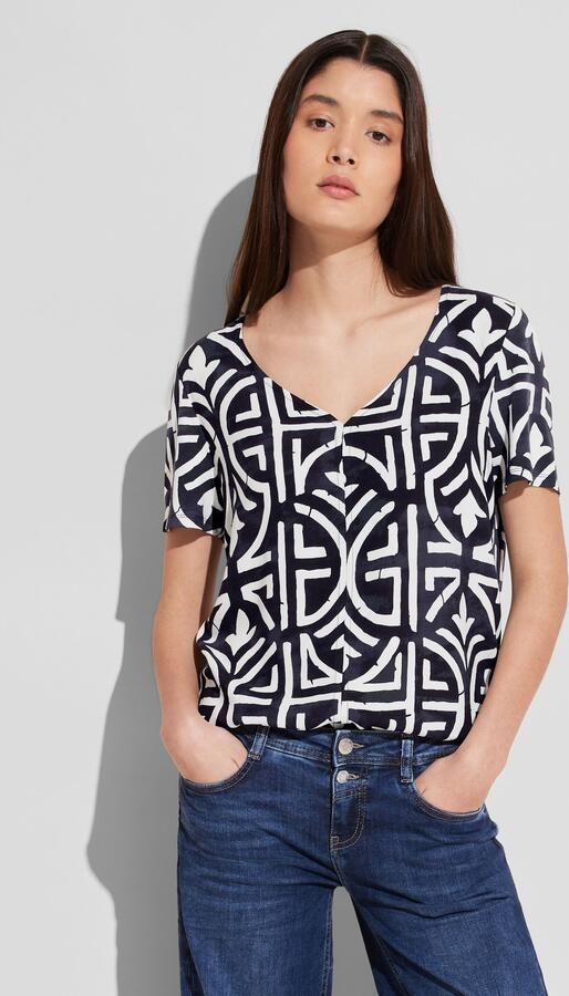 Street One Korte Mouw Damesblouse Multicolor Dames - Foto 5