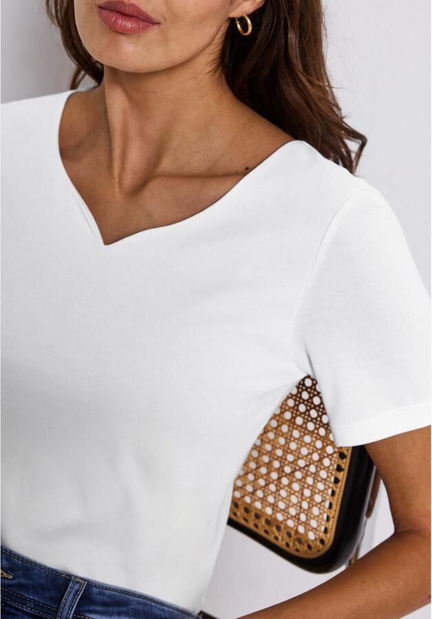 STREET ONE T-shirt met hartvormige halslijn - Foto 2