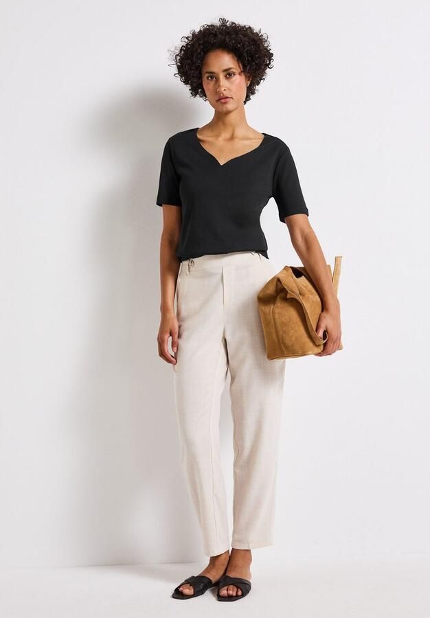 STREET ONE T-shirt met hartvormige halslijn - Foto 2