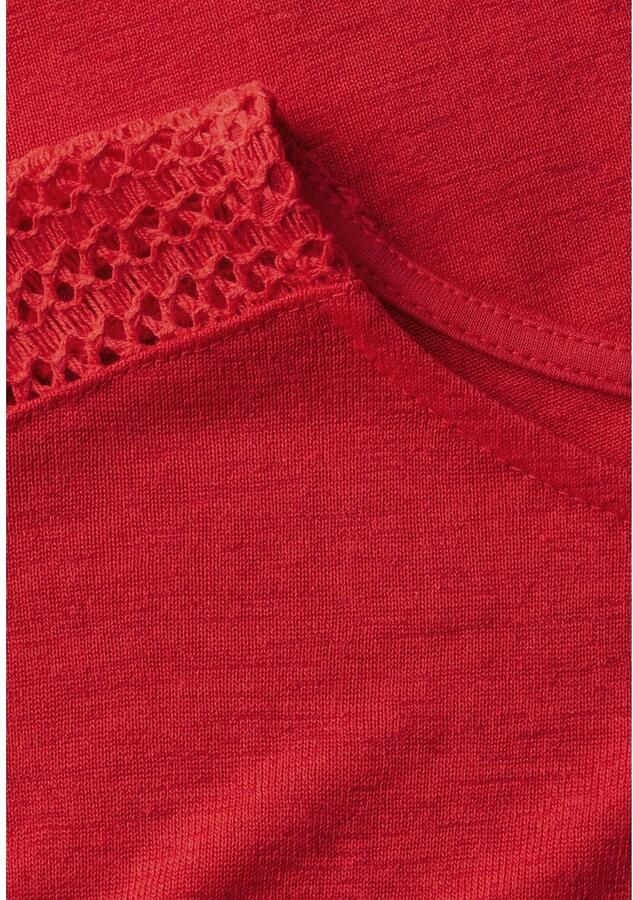 STREET ONE T-shirt met kanten detail - Foto 2