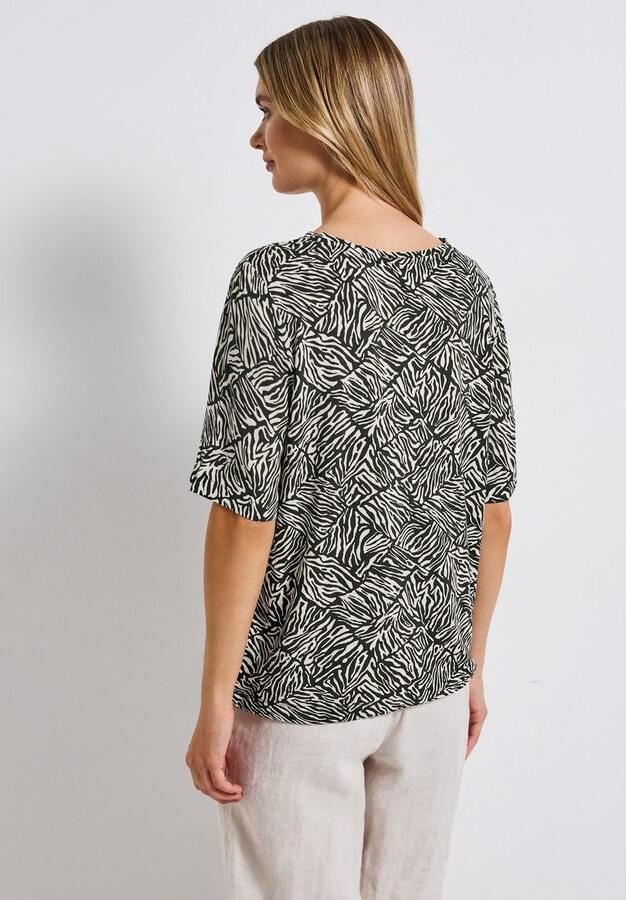 STREET ONE T-shirt met motief met tunnelkoord - Foto 5