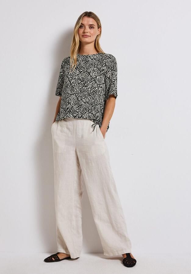 STREET ONE T-shirt met motief met tunnelkoord - Foto 6