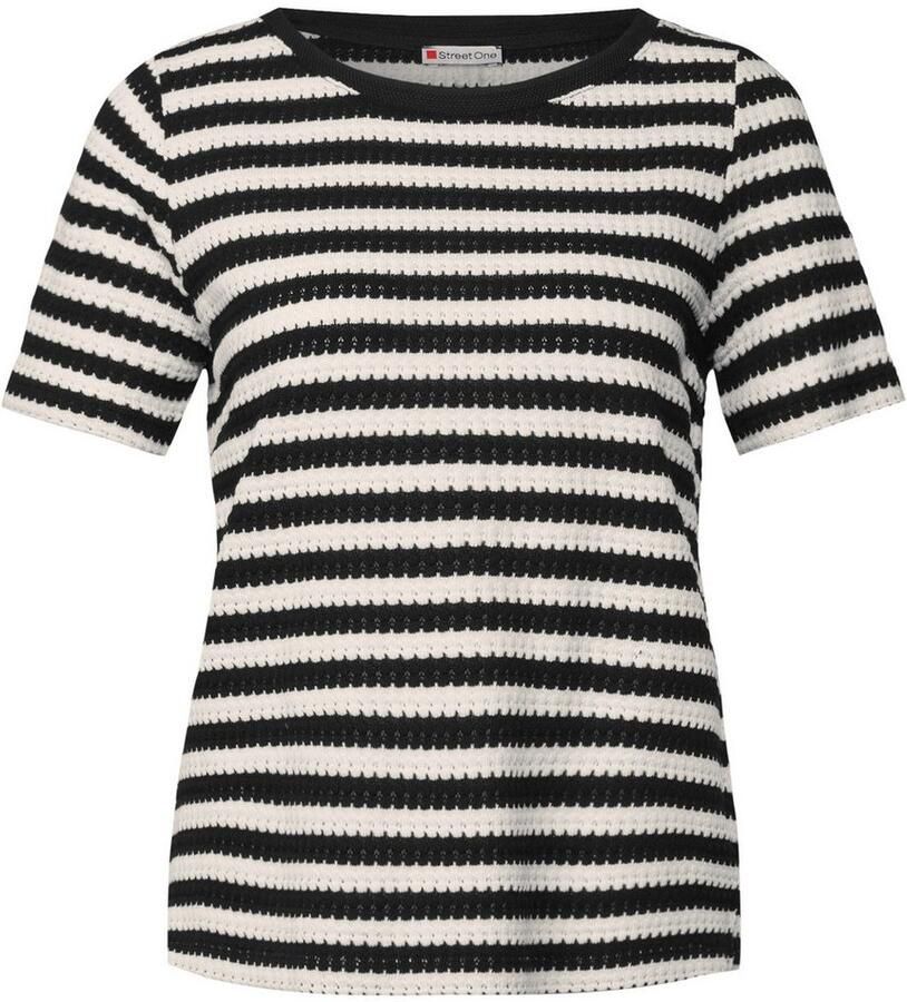 STREET ONE T-shirt met streepmotief