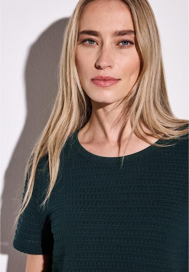 STREET ONE T-shirt met structuurpatroon - Foto 2