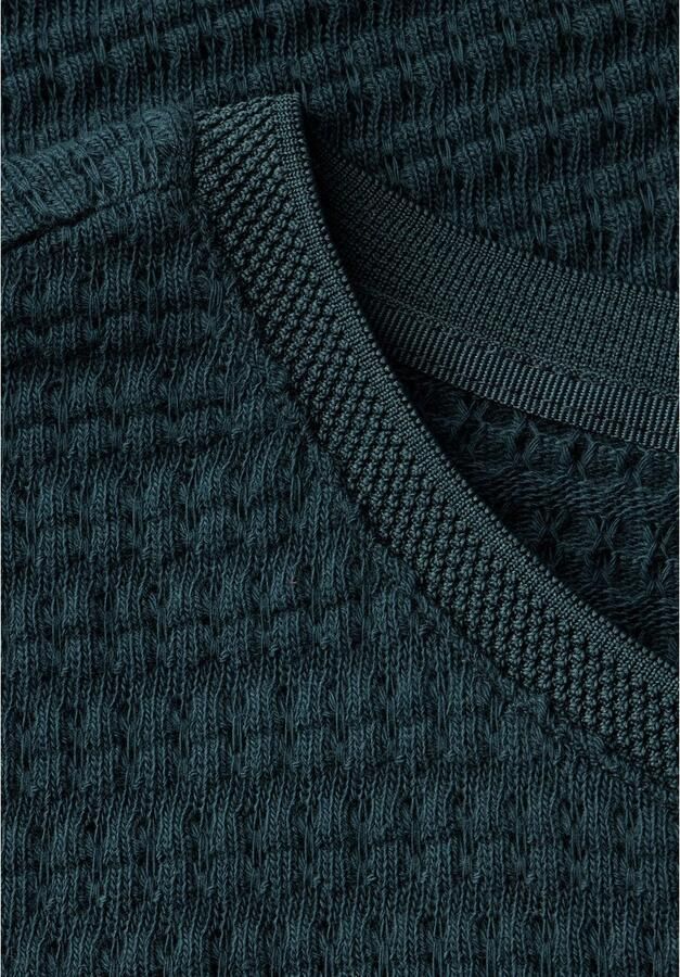 STREET ONE T-shirt met structuurpatroon - Foto 4