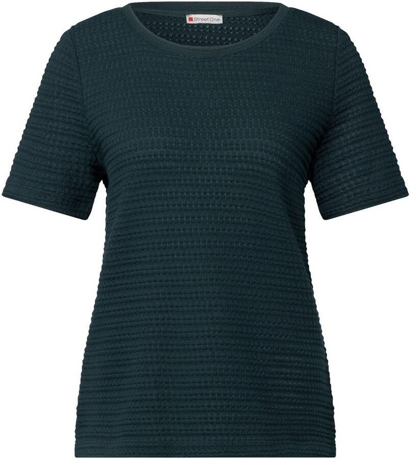 STREET ONE T-shirt met structuurpatroon