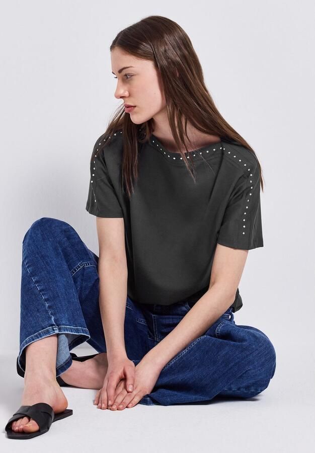 STREET ONE T-shirt met studs - Foto 3