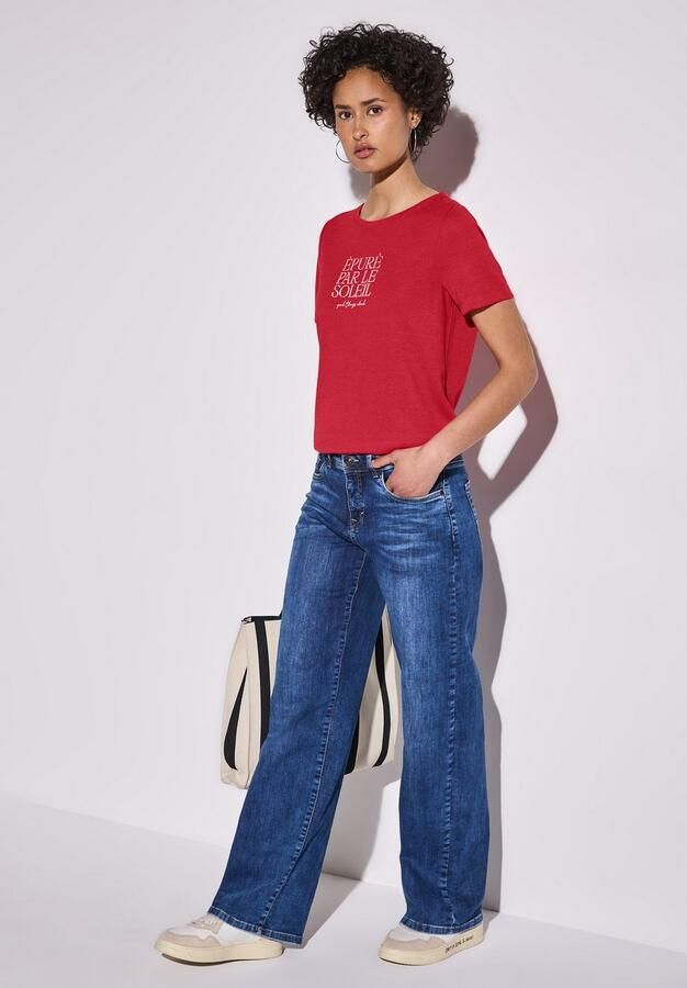 STREET ONE T-shirt met tekst - Foto 5