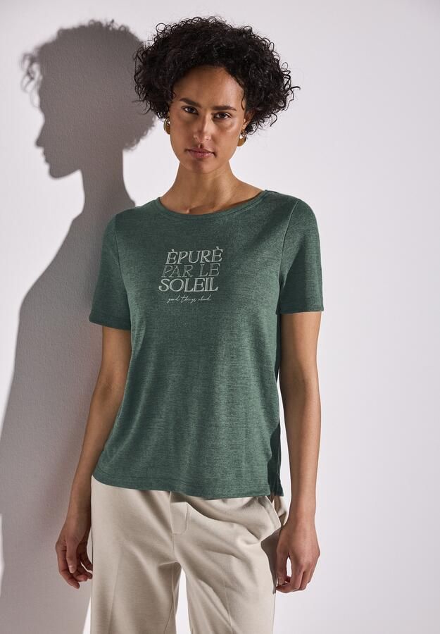 STREET ONE T-shirt met tekst - Foto 6