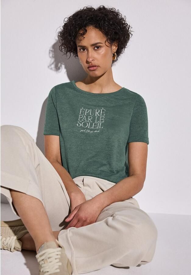 STREET ONE T-shirt met tekst - Foto 3