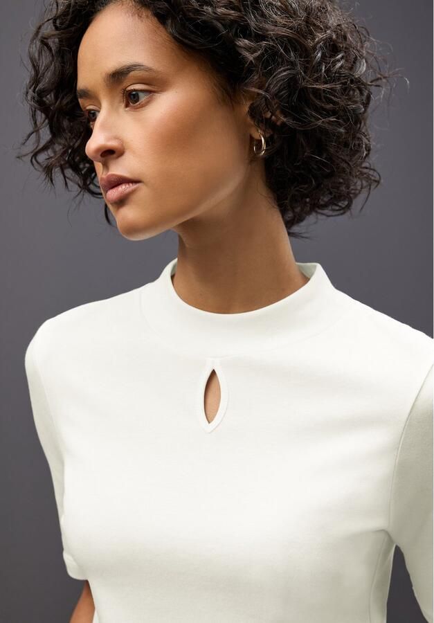 STREET ONE T-shirt met turtleneck en cut-out - Foto 2