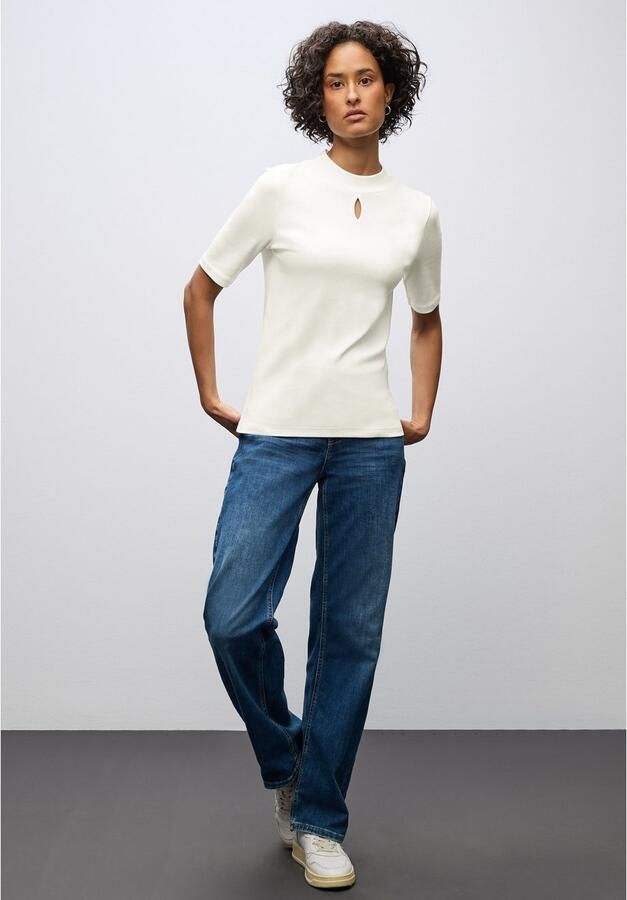 STREET ONE T-shirt met turtleneck en cut-out - Foto 3