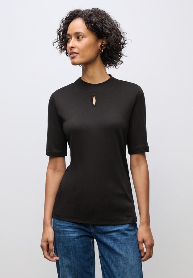 STREET ONE T-shirt met turtleneck en cut-out - Foto 6