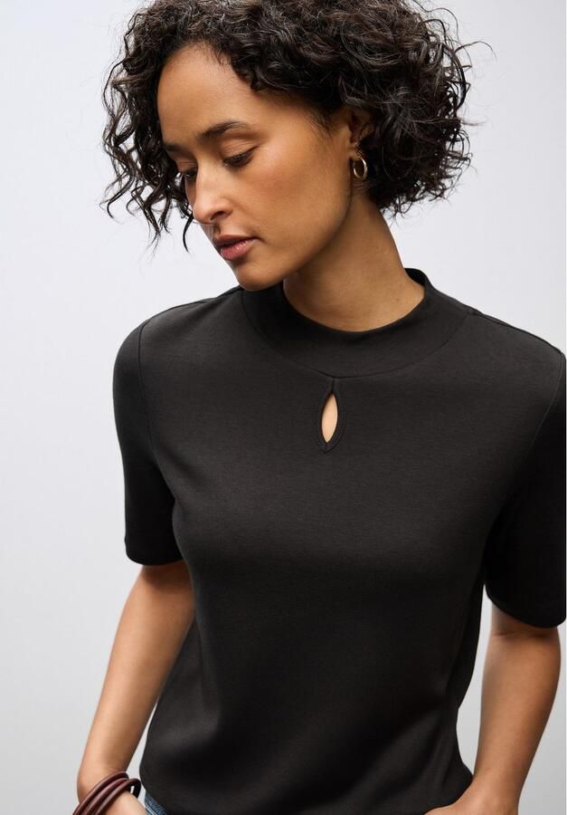 STREET ONE T-shirt met turtleneck en cut-out - Foto 2