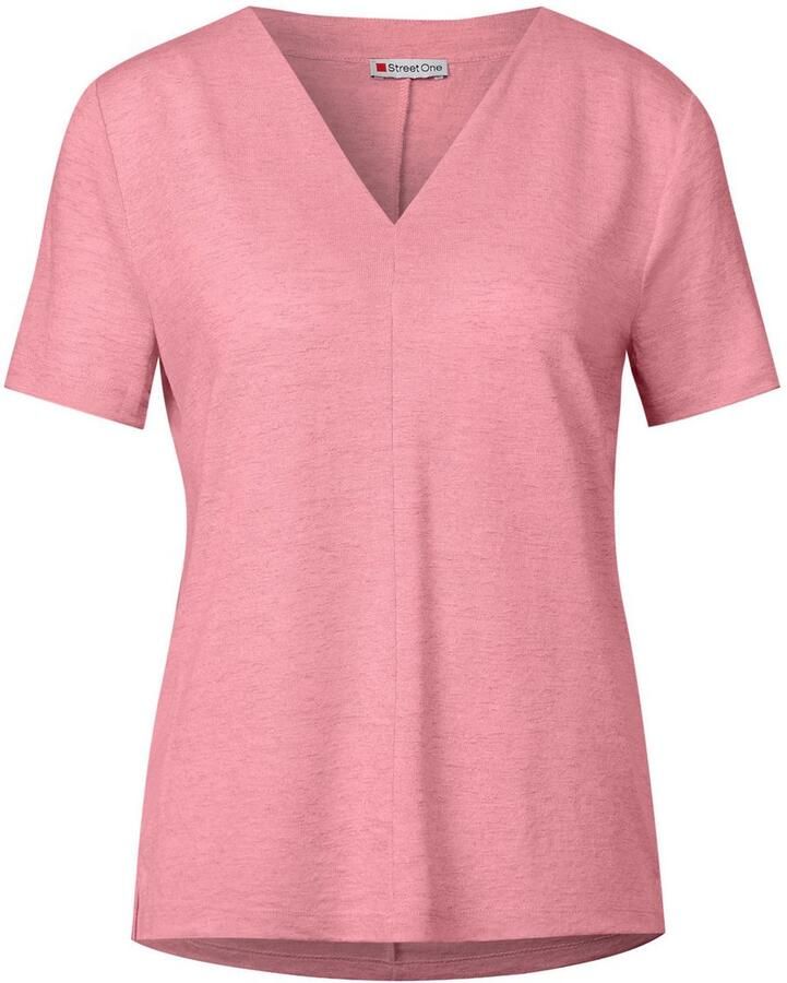 STREET ONE T-shirt met v-hals