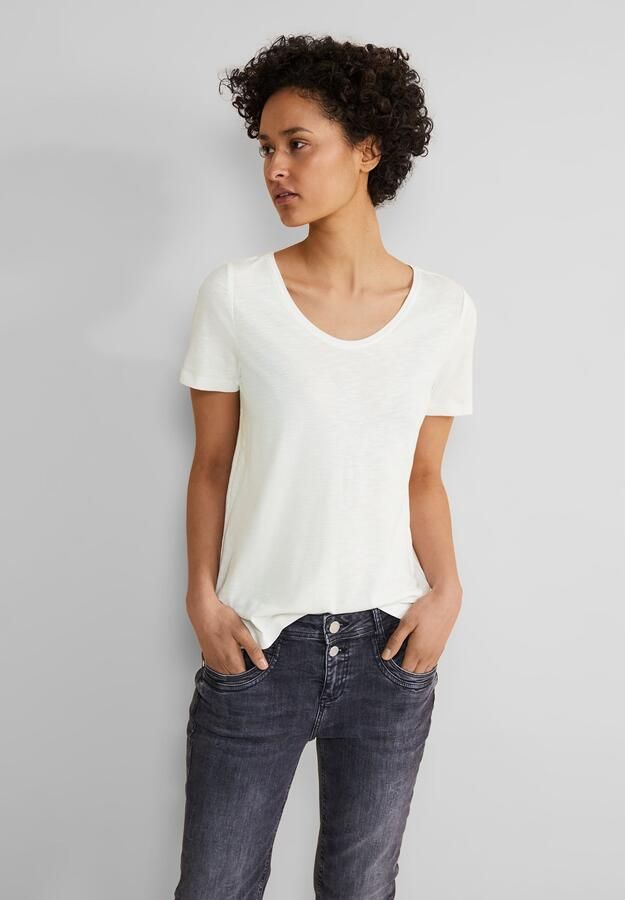 STREET ONE T-shirt Style Gerda met een langere achterkant - Foto 5