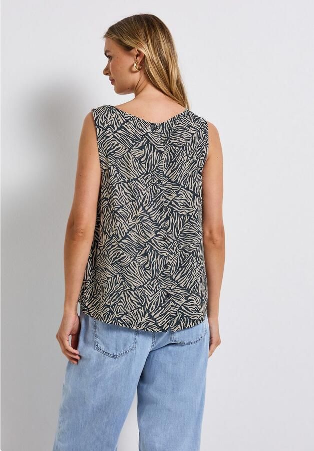 STREET ONE Top met knoopsluiting en grafisch patroon - Foto 3