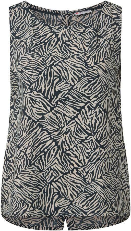 STREET ONE Top met knoopsluiting en grafisch patroon - Foto 5