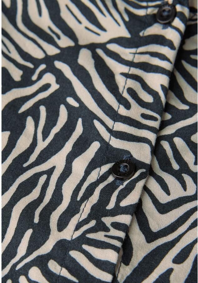 STREET ONE Top met knoopsluiting en grafisch patroon