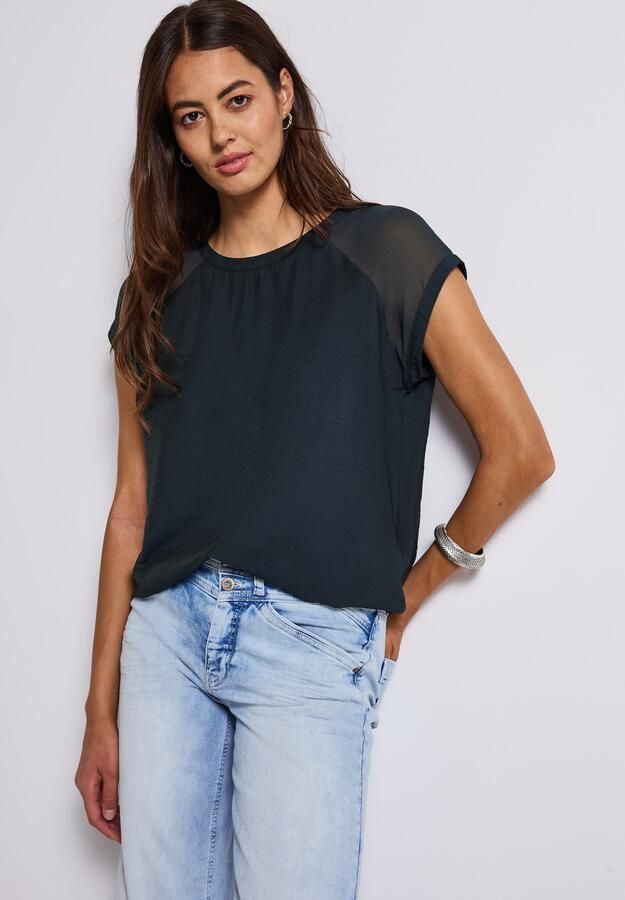 STREET ONE Top met meshdetail - Foto 6