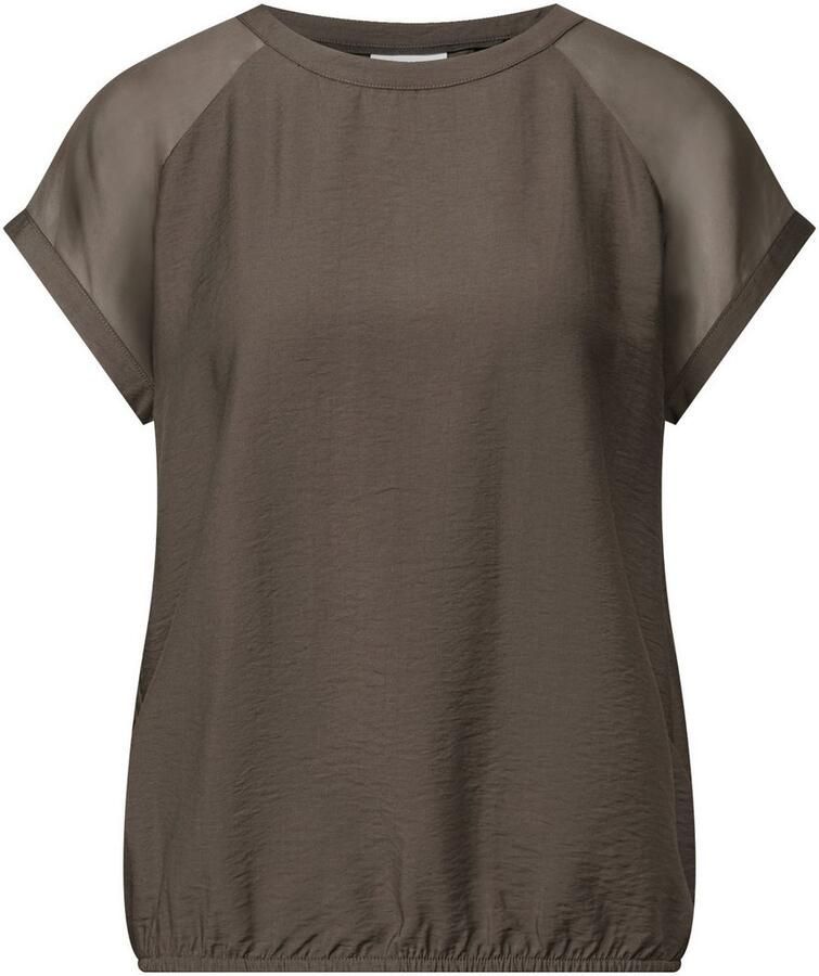 STREET ONE Top met meshdetail