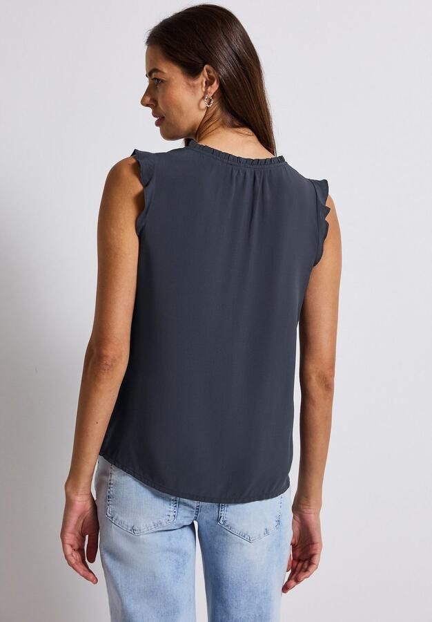 STREET ONE Top met ruchesdetails op de mouwinzet - Foto 2