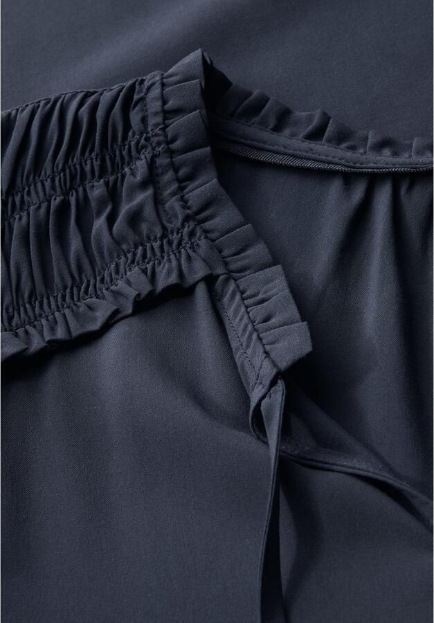 STREET ONE Top met ruchesdetails op de mouwinzet