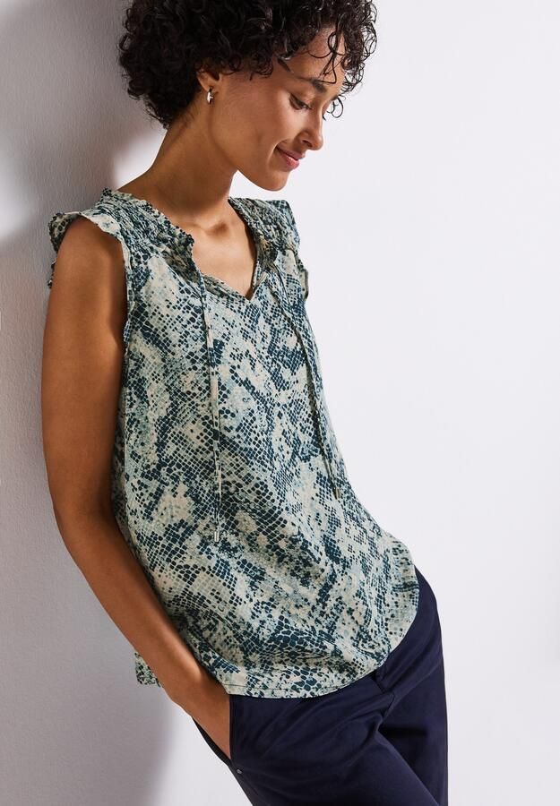 STREET ONE Top Print met rushes - Foto 6