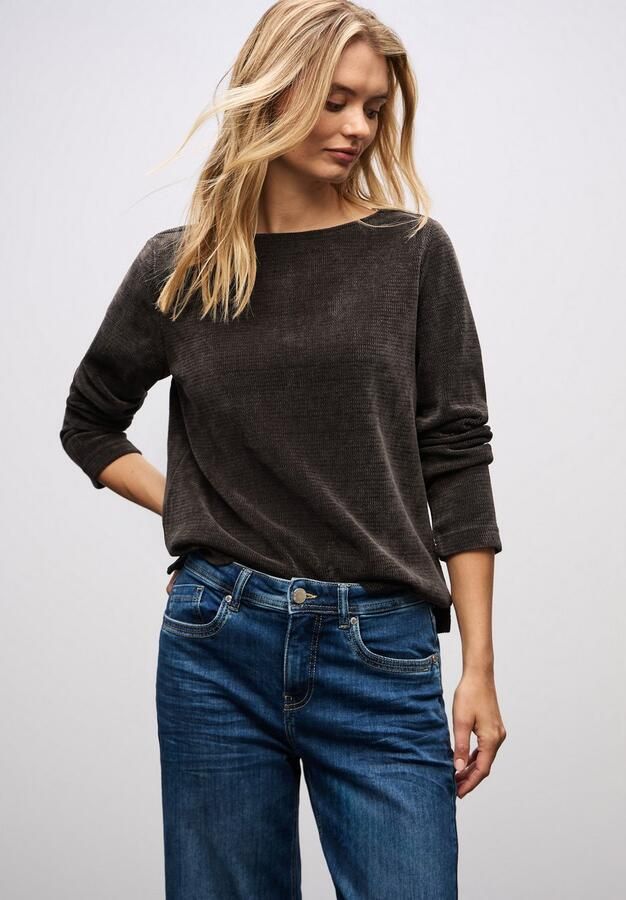 Street One Trui Cosy u-boat neck shirt 323839 - Foto 5