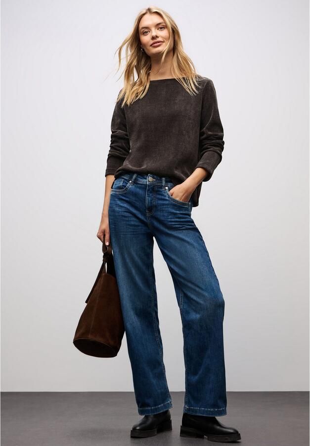 Street One Trui Cosy u-boat neck shirt 323839 - Foto 3